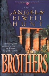 a book called "Brothers" with a picture of an ancient temple and a couple in front