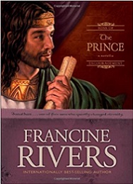 a book called "The Prince" with a picture of a man dressed in royal robes holding a roll of parchment