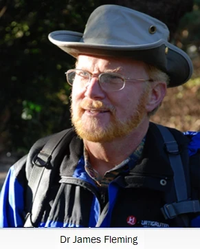 a picture of Dr James Fleming, the Christian archaeologist I went with on my second trip to Israel