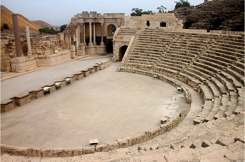Ancient theatre in Israel